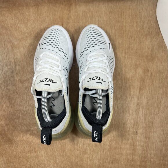 Nike Air Max 270 Women's Size 8 AH6789-100 White Black Running Athletic Shoes - Picture 5 of 9
